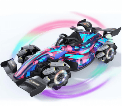 High-Speed Stunt Racing RC Car w/ Spray, Lights & Music for Kids 6+ - Logan's Toy Chest