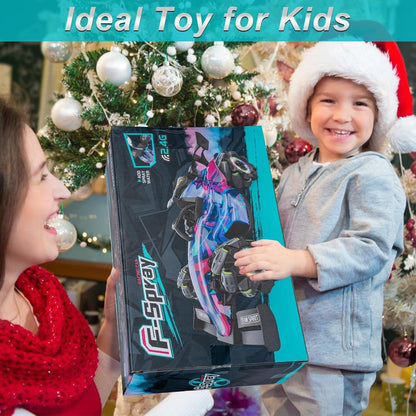 High-Speed Stunt Racing RC Car w/ Spray, Lights & Music for Kids 6+ - Logan's Toy Chest