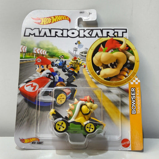 Hot Wheels Mario Kart Bowser Toy Car - Super Mario Die-Cast Kart - Logan's Toy Chest