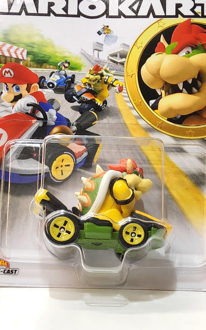 Hot Wheels Mario Kart Bowser Toy Car - Super Mario Die-Cast Kart - Logan's Toy Chest