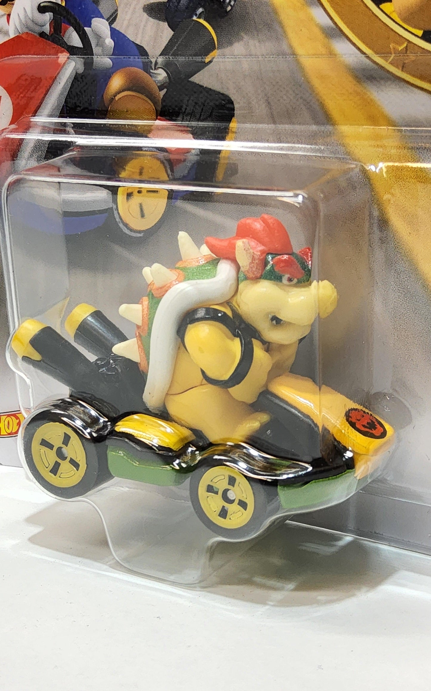 Hot Wheels Mario Kart Bowser Toy Car - Super Mario Die-Cast Kart - Logan's Toy Chest