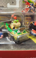 Hot Wheels Mario Kart Luigi Bowser Jr. Baby Princess Peach Baby Mario Racer Cars - Logan's Toy Chest