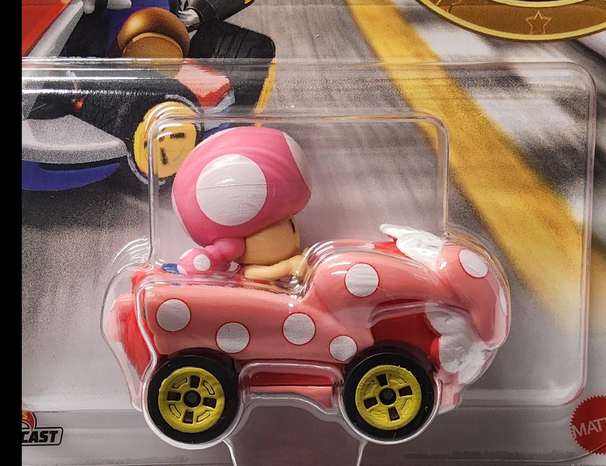 Hot Wheels Mario Kart Toadette Birthday Girl Kart Super Mario Nintendo Car - Logan's Toy Chest
