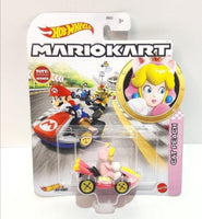 Hot Wheels Super Mario Bros Mario Kart Cat Princess Peach Toy Go-Kart Car - Logan's Toy Chest