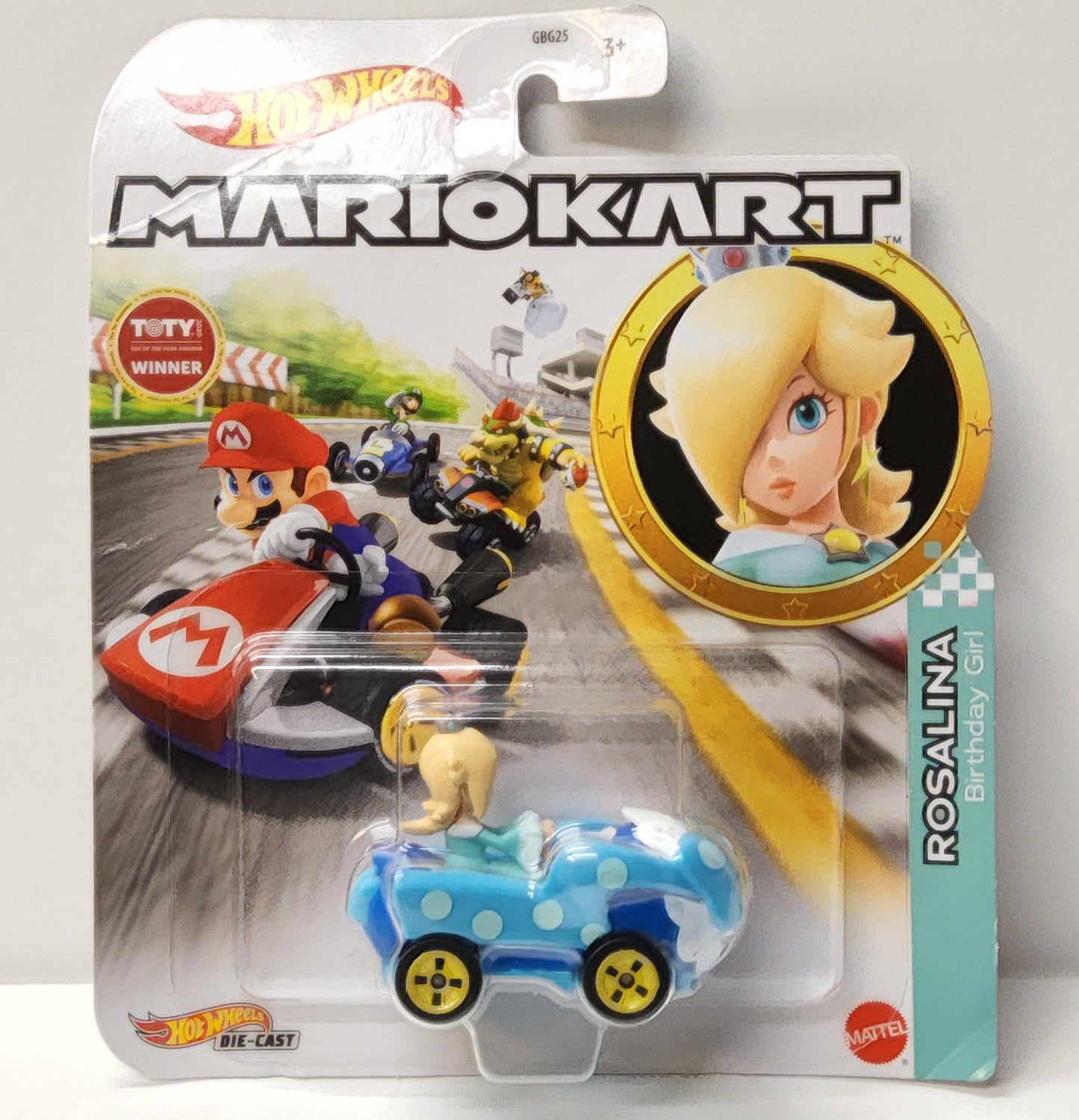 Hot Wheels Mario Kart Rosalina Birthday Girl Vehicle 1:64 Die-Cast Car
