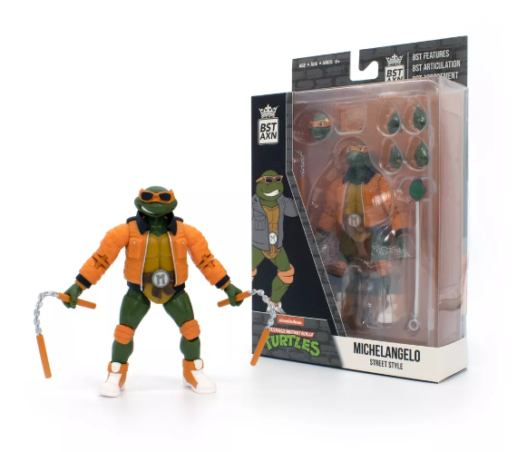 TMNT Michelangelo Windbreaker Action Figure - 1:15 Scale by Loyal Subjects