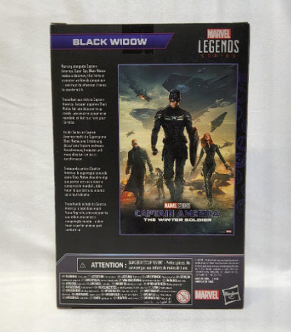 Marvel Legends Black Widow 6” Action Figure, Infinity Saga, 2 Head Sculpts