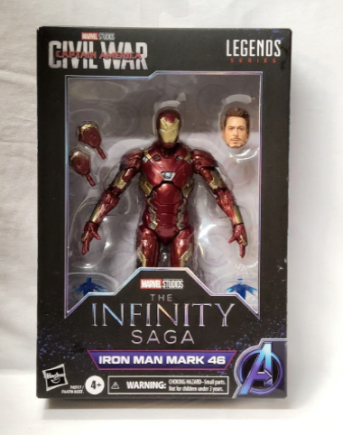 Marvel Legends Iron Man Mark 46 6" Action Figure, Infinity Saga Accessories