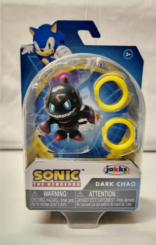 Sonic the Hedgehog 1.5" Dark Chao Figure | Rare HTF by Jakks Pacific