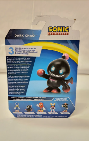 Sonic the Hedgehog 1.5" Dark Chao Figure | Rare HTF by Jakks Pacific