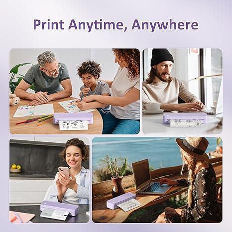 Inkless Portable Bluetooth Printer by Gloryang – Travel Printer with Case - Logan's Toy Chest