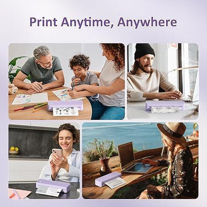 Inkless Portable Bluetooth Printer by Gloryang – Travel Printer with Case - Logan's Toy Chest