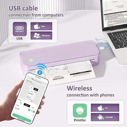Inkless Portable Bluetooth Printer by Gloryang – Travel Printer with Case - Logan's Toy Chest