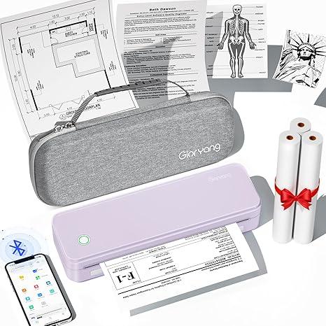 Inkless Portable Bluetooth Printer by Gloryang – Travel Printer with Case - Logan's Toy Chest
