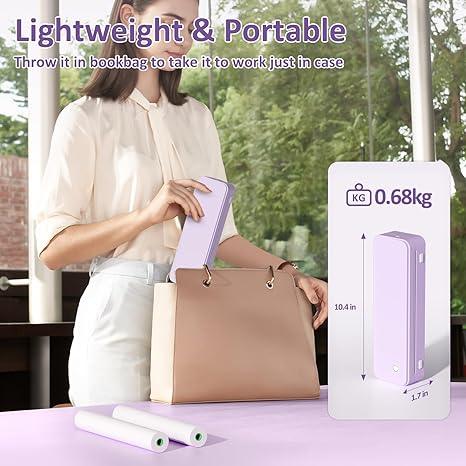 Inkless Portable Bluetooth Printer by Gloryang – Travel Printer with Case - Logan's Toy Chest
