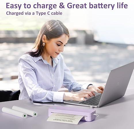 Inkless Portable Bluetooth Printer by Gloryang – Travel Printer with Case - Logan's Toy Chest