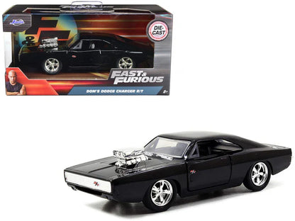 Jada 1/32 Scale Dom’s Dodge Charger R/T Diecast Car – Black, Movie Edition