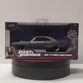 Jada - Fast & Furious - Dom’s 5inch Plymouth Road Runner in Grey - Logan's Toy Chest