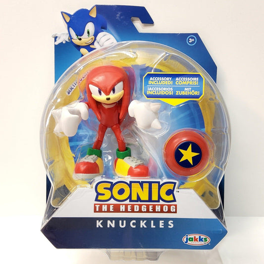 Jakks Pacific Knuckles Sonic the Hedgehog 4" Action Figure with Star Shield - Logan's Toy Chest