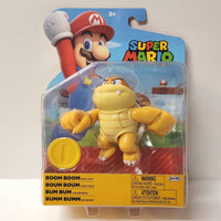 Jakks Pacific Nintendo Super Mario Bros Boom Boom 4" Action Figure + Coin - Logan's Toy Chest