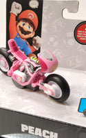 Jakks Pacific Princess Peach Super Mario Bros Racer Nintendo + Illumination Figure - Logan's Toy Chest