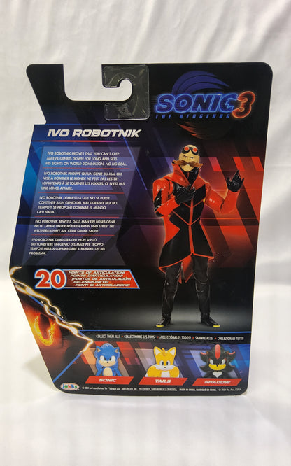 Jakks Pacific Sonic the Hedgehog 3 Ivo Robotnik Action Figure 5" | Ages 3+ - Logan's Toy Chest