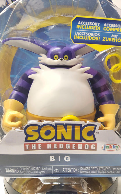 Jakks Pacific Sonic The Hedgehog 4" Big The Cat with Rings Action Figure - Logan's Toy Chest