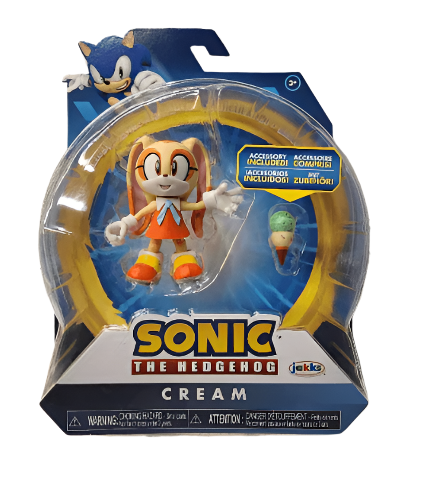 Jakks Pacific Sonic the Hedgehog Cream & Ice Cream Cone 4" Action Figure - Logan's Toy Chest