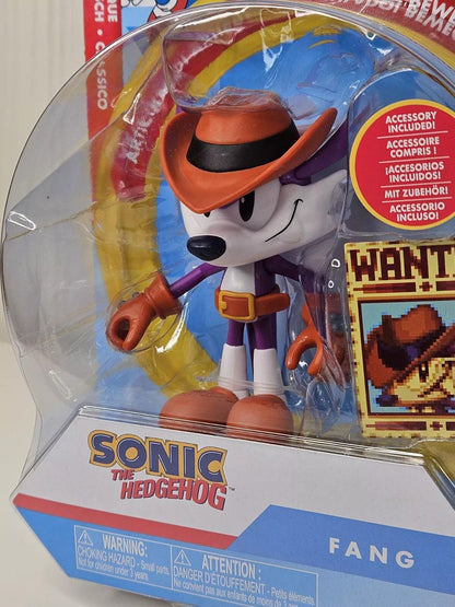 Jakks Sonic The Hedgehog FANG 4" Action Figure w/ Wanted Poster - 2024 - Logan's Toy Chest
