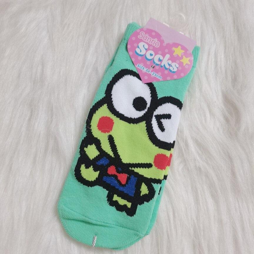 Kawaii Cute Sanrio Hellokitty Kuromi Mymelody Cinnamoroll Pochacco Pompompurin Socks Boat Socks Cartoon Anime Toys For Girls - Logan's Toy Chest