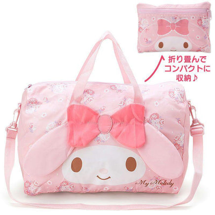 Kawaii Sanrio Hello Kitty Mymelody Cinnamoroll Folding Travel Bag Hand Duffel Bags - Logan's Toy Chest