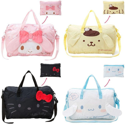 Kawaii Sanrio Hello Kitty Mymelody Cinnamoroll Folding Travel Bag Hand Duffel Bags - Logan's Toy Chest