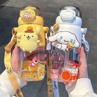 Kawaii Sanrio Kuromi Cinnamoroll My Melody & Pompompurin Water Bottle Thermos - Logan's Toy Chest