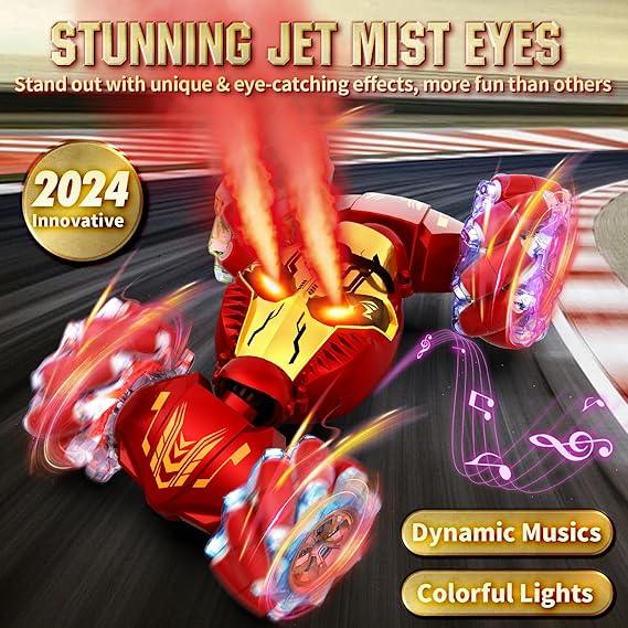 Lozadia Gesture-Sensing RC Stunt Car – 4WD, Mist-Spraying, 360° Rotate - Logan's Toy Chest