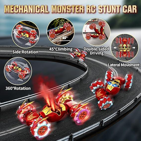 Lozadia Gesture-Sensing RC Stunt Car – 4WD, Mist-Spraying, 360° Rotate - Logan's Toy Chest