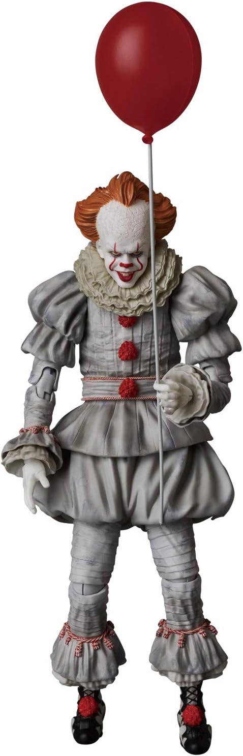 MAFEX 093 IT Pennywise Action Figure - 3 Heads, Red Balloon, 4 Sets of Hands - Logan's Toy Chest