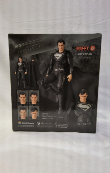 MAFEX 174 Medicom Superman Black Suit Zack Snyder's Justice League Figure - Logan's Toy Chest