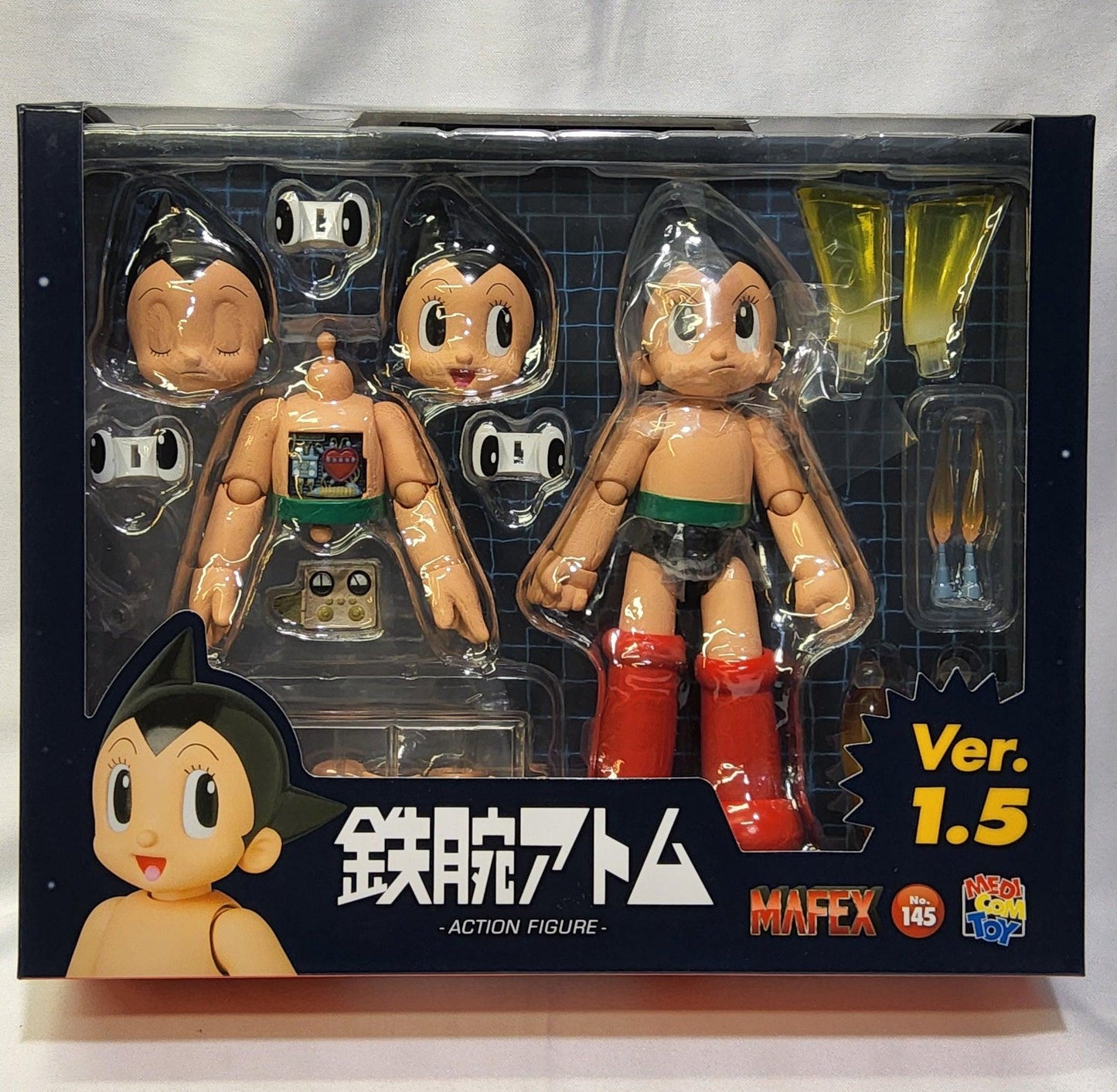 MAFEX ASTRO BOY Atom Ver.1.5 No.145 Action Figure - Medicom Toy Japan Import - Logan's Toy Chest