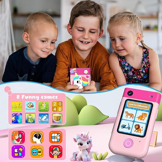 Makolle Kids Smart Phone – 2.8" Touchscreen Learning Toy with Dual Camera - Logan's Toy Chest