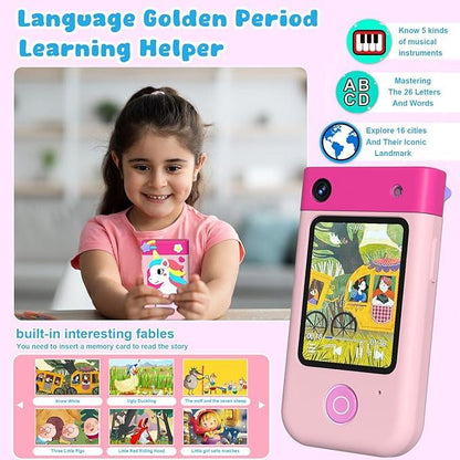 Makolle Kids Smart Phone – 2.8" Touchscreen Learning Toy with Dual Camera - Logan's Toy Chest
