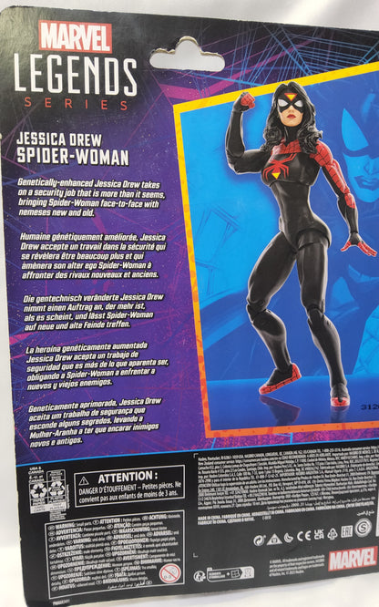 Marvel Legends Jessica Drew Spider-Woman 6" Action Figure Retro Spider-Man - Logan's Toy Chest