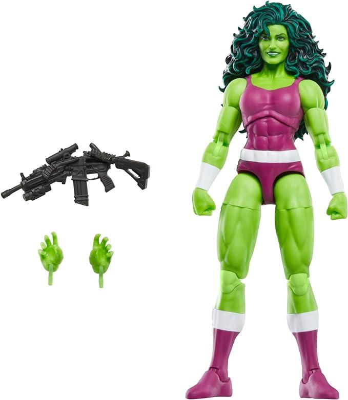 Marvel Legends Series She-Hulk 6-Inch Action Figure - Retro Comics Collectible - Logan's Toy Chest