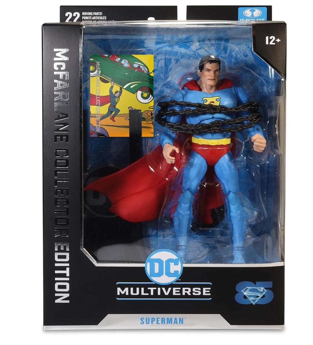 McFarlane DC Multiverse Superman 7" Action Figure Comics #1 Version Collector Ed - Logan's Toy Chest