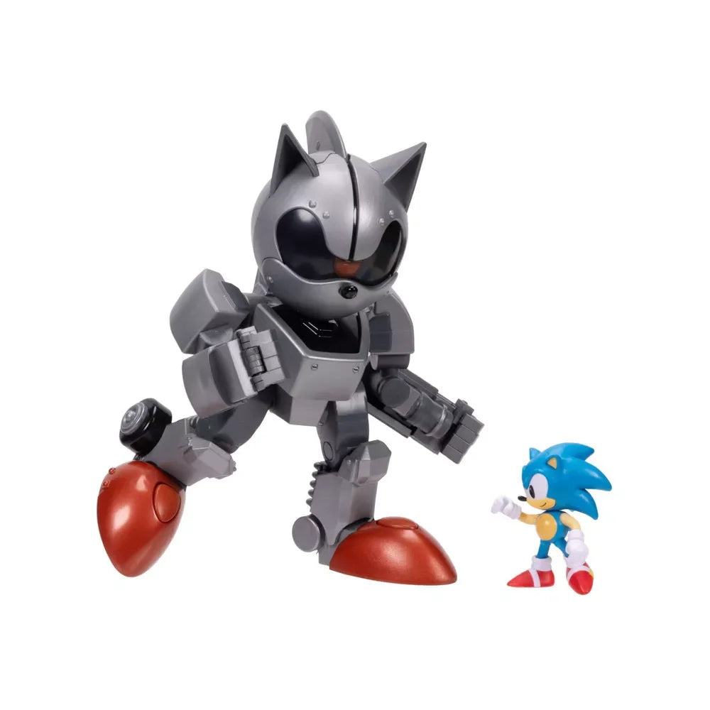 Mecha Sonic 8" Figure w/ Lights, Jet Pack + 2.5" Sonic – JAKKS Pacific - Logan's Toy Chest