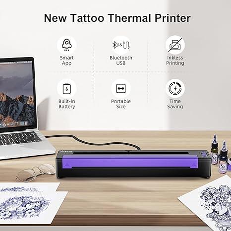 Meiyunprt Tattoo Stencil Printer Bluetooth Wireless Thermal Tattoo Printer - Logan's Toy Chest