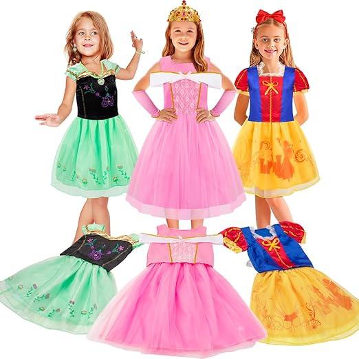 Meland Toddler Girls' Princess Dress Set with Matching Shoes – Party Outfit - Logan's Toy Chest