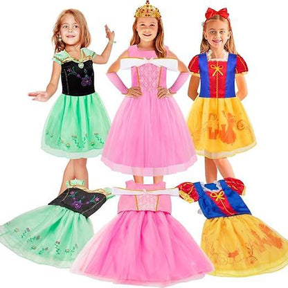 Meland Toddler Girls' Princess Dress Set with Matching Shoes – Party Outfit - Logan's Toy Chest