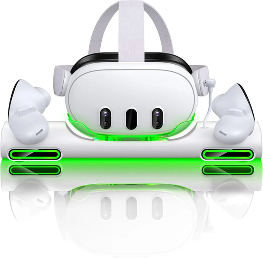 Meta Quest 3 Charging Station – AXYBCOOL Fast Dock with Batteries & Adapter - Logan's Toy Chest