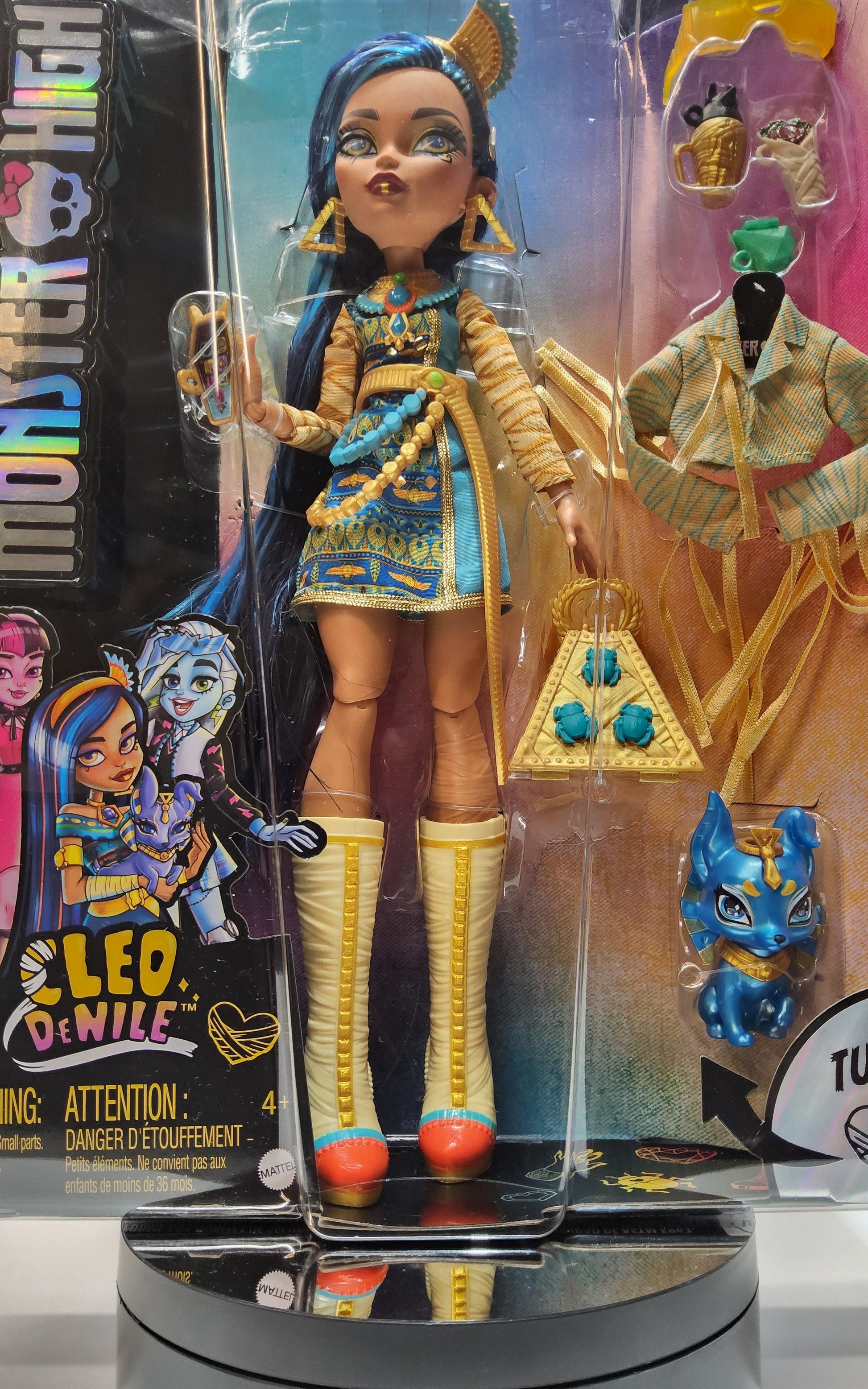 Monster High Cleo DeNile 11" Doll & Pet Tut With Accessories - Logan's Toy Chest