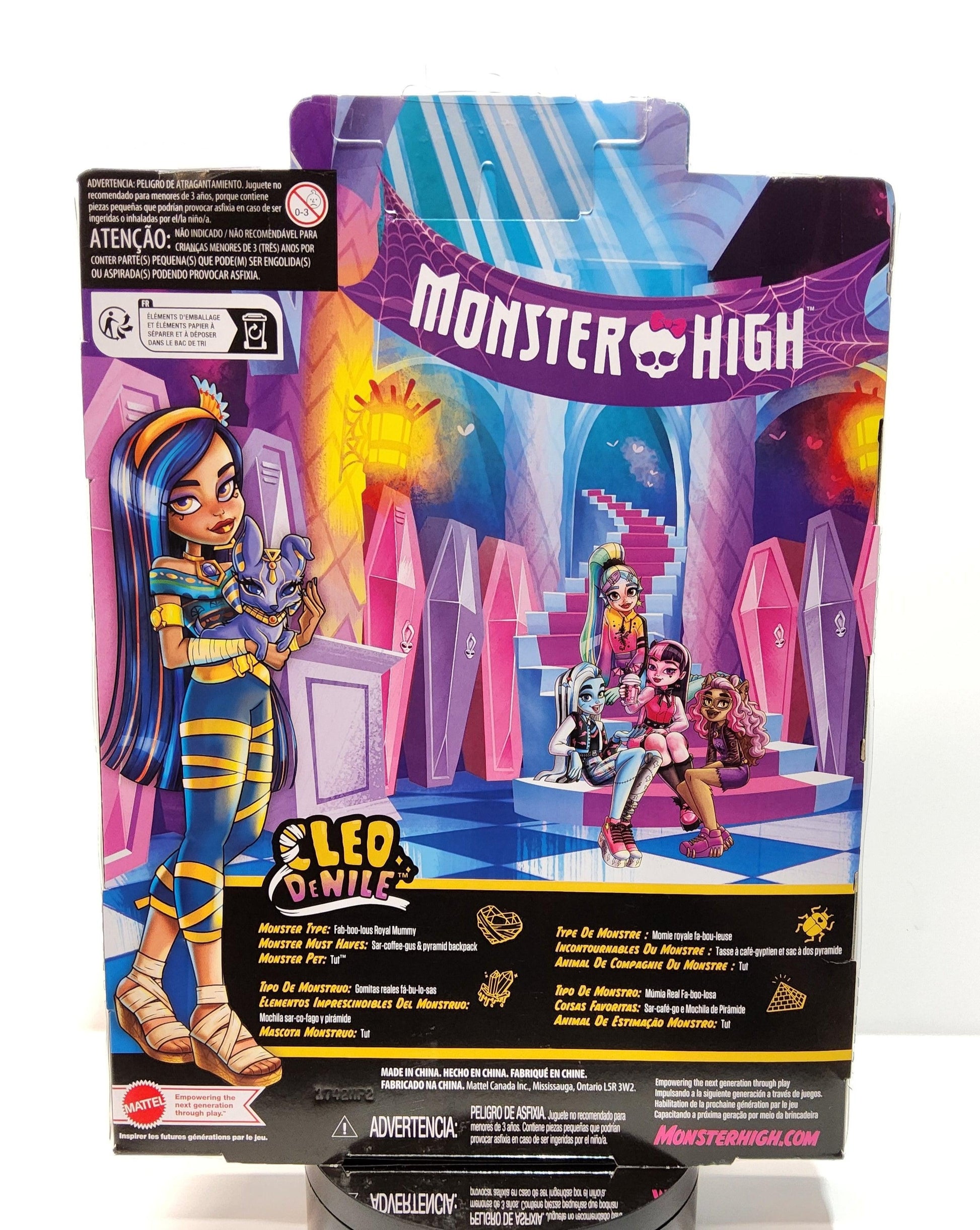 Monster High Cleo DeNile 11" Doll & Pet Tut With Accessories - Logan's Toy Chest